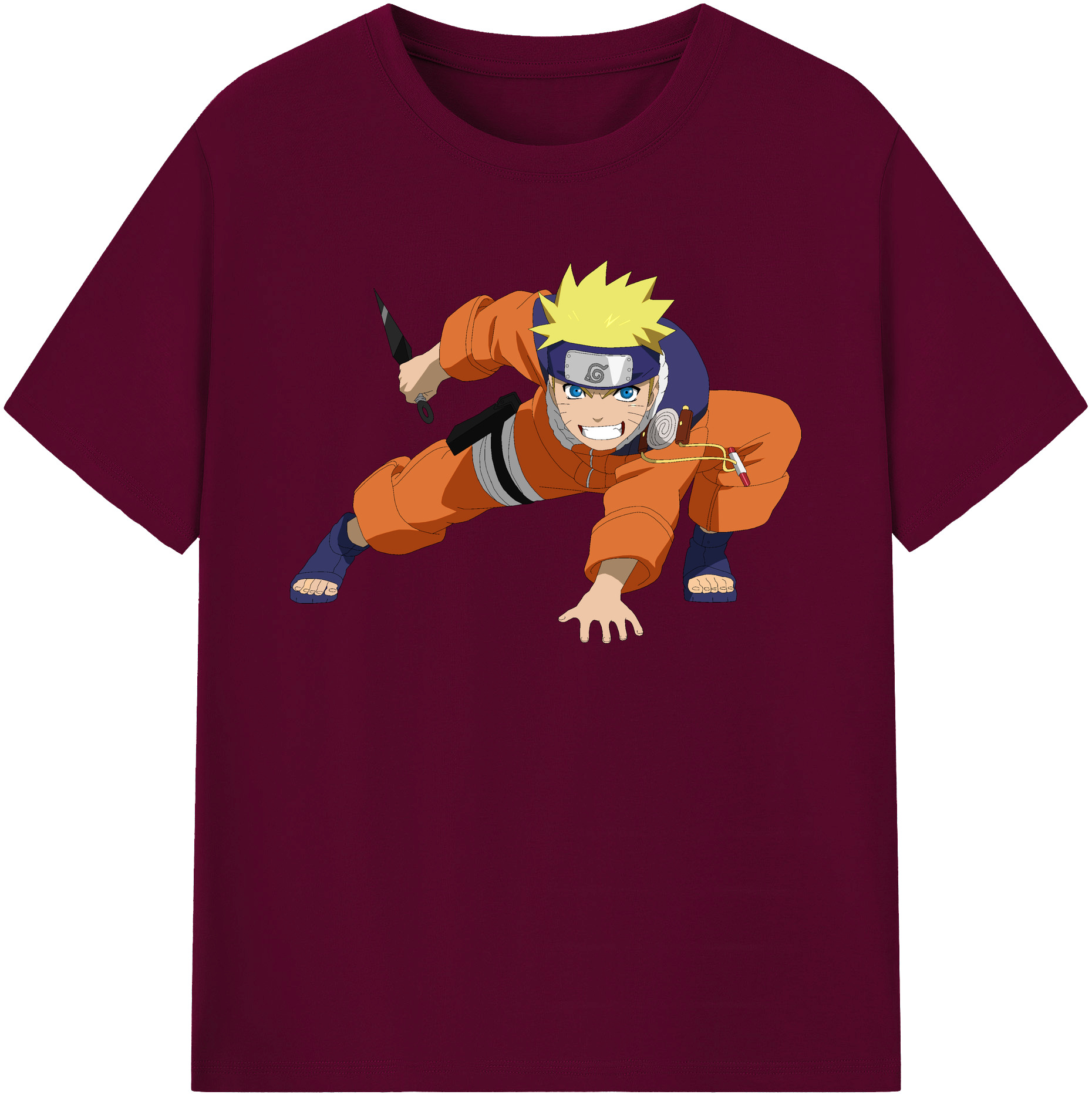 （画像用） NARUTO -ナルト- うずまき ナルト Uzumaki Naruto レディースカジュアルプリントTシャツ（綿100％）